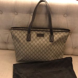Gucci large tote 18.5 * 13 *6 inch shoulder bag